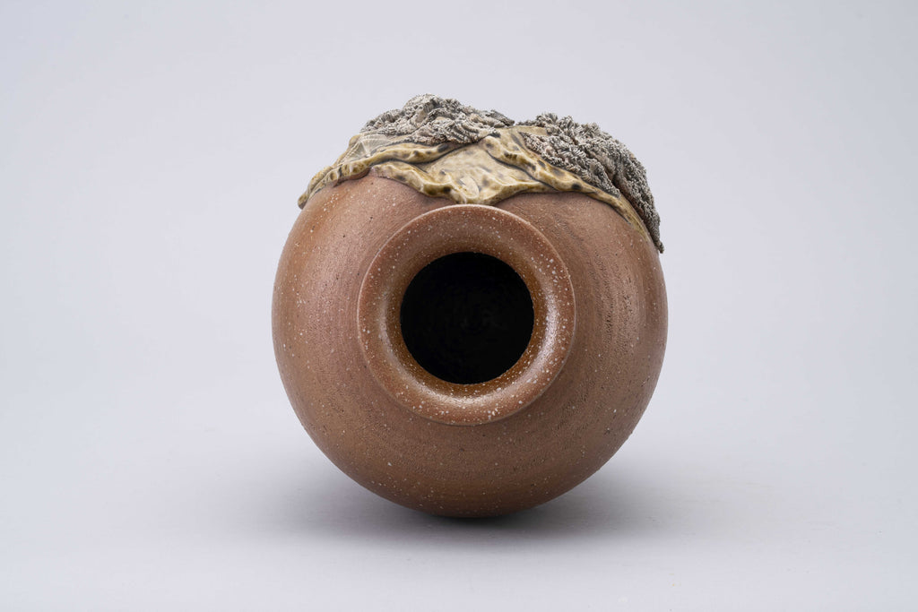 Small handmade landscape vase