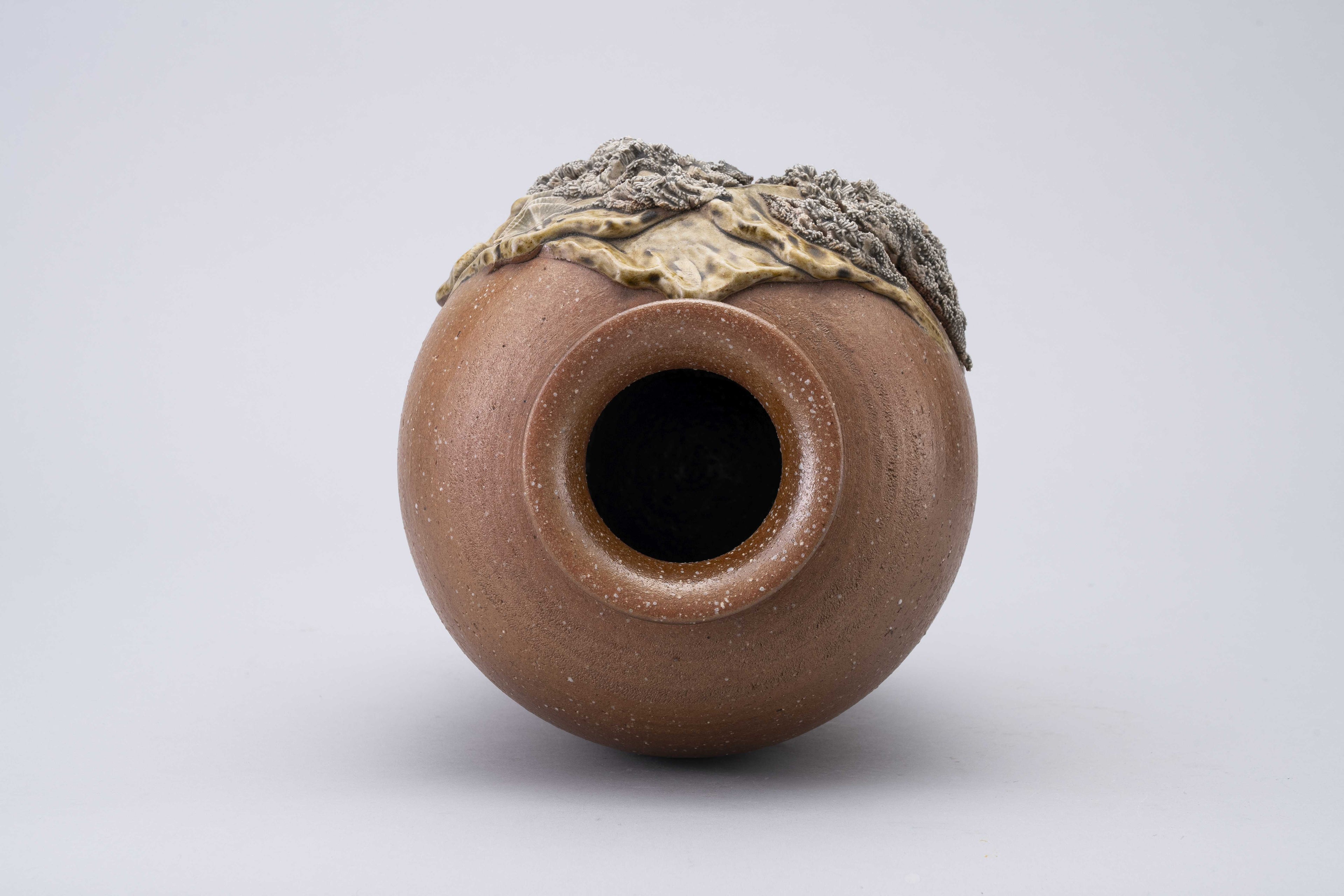 Small handmade landscape vase