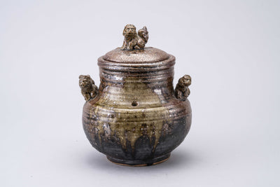 Incense burner with lion