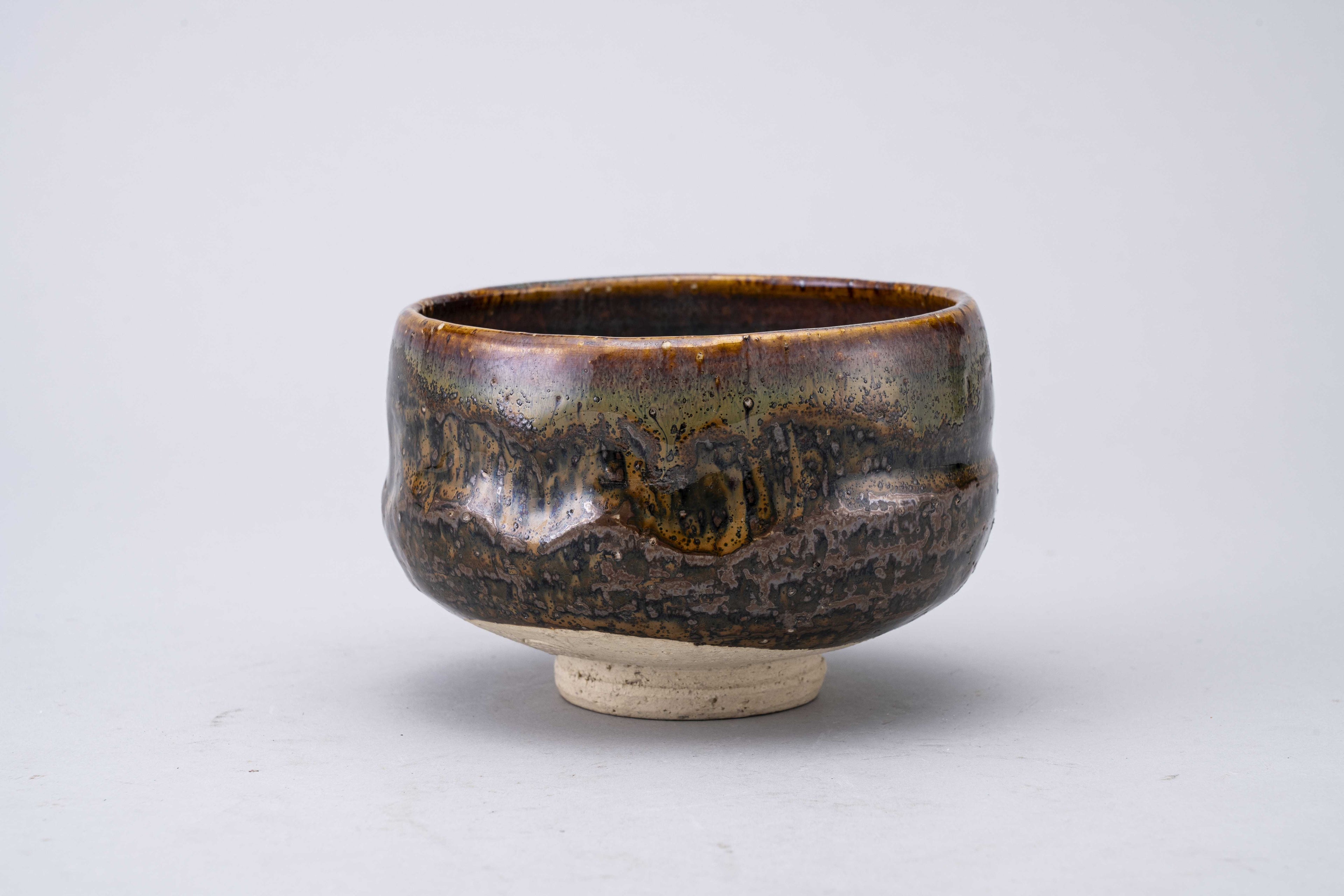 Kumoi Wood-Fired Matcha Bowl (Round Type)