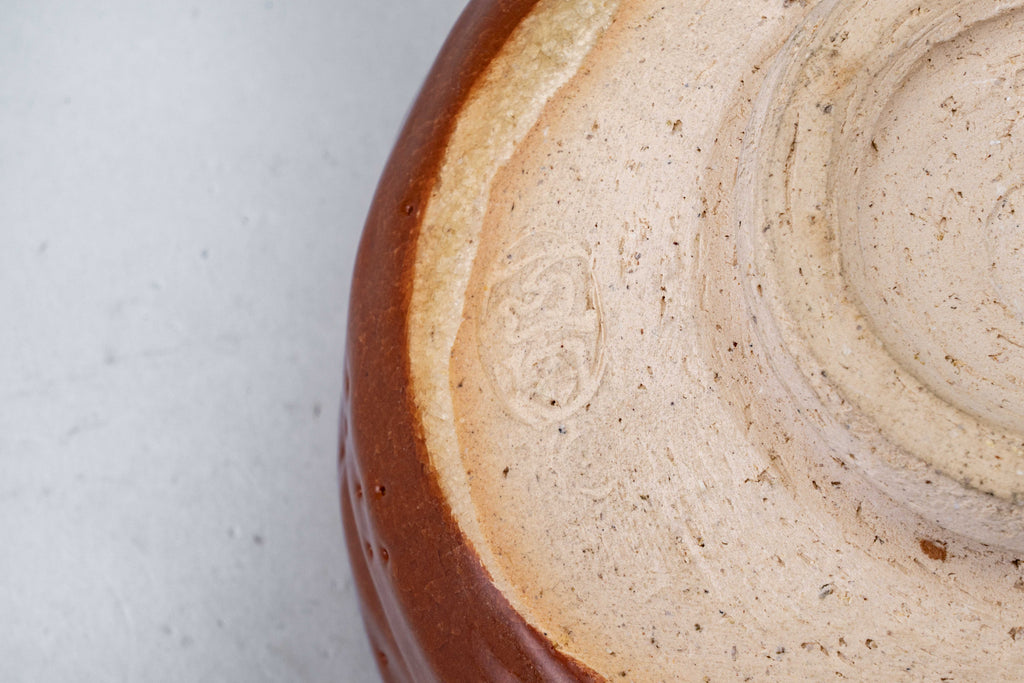 Ippen Nakagawa Red Raku Tea Bowl A