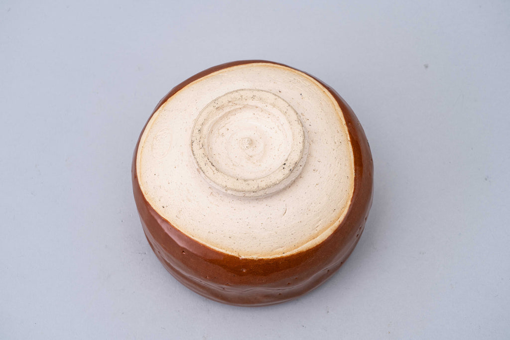 Ippen Nakagawa Red Raku Tea Bowl B