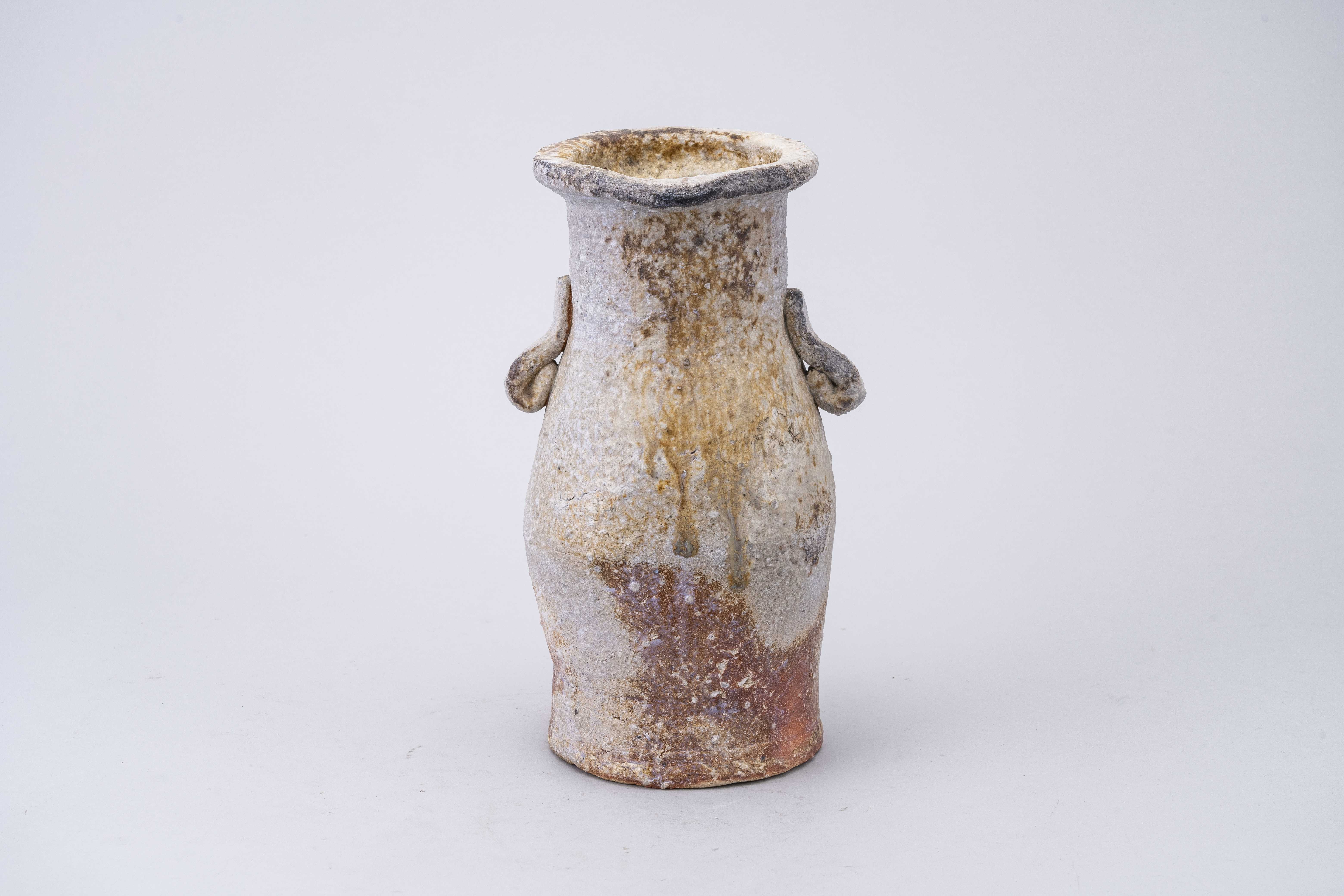 Wood-Fired Flower Vase C – Shigaraki ware KAMA